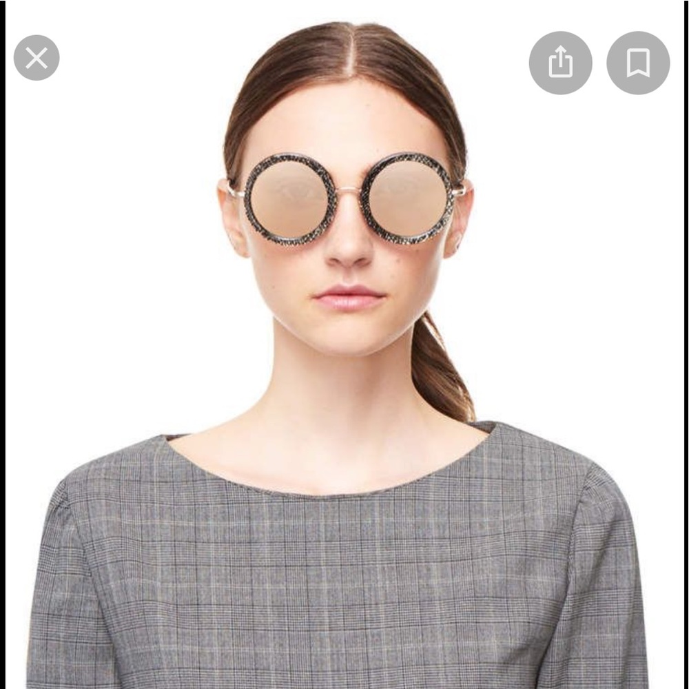 Alice + Olivia Beverly Sunglasses Silver Snakeskin
